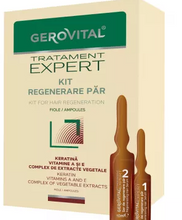 Load image into Gallery viewer, Gerovital Expert Treatment Hair Regeneration Kit, 10 ampoules x 10 ml, 10 ampoules x 5 ml, Farmec