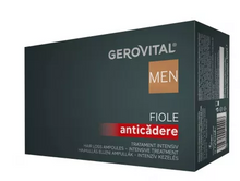 Load image into Gallery viewer, Gerovital Men intensive treatment anti-fall ampoules, 10 ampoules x 10 ml, Farmec