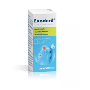 Exoderil solution for mycotic infections of skin 20 ml, Sandoz ...