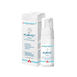 Foam for delicate skin cleansing, without drying Kurac, 100 ml