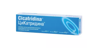 Cicatridine oitment 60g - superficial wounds - cracks, scratches, abrasions, rashes, first and second degree burns, superficial cuts