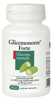 Glicemonorm Forte Plant Specialists, 60 tablets, Dacia Plant – storeofhealth