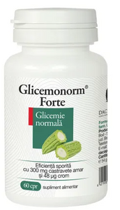 Glicemonorm Forte Plant Specialists, 60 tablets, Dacia Plant