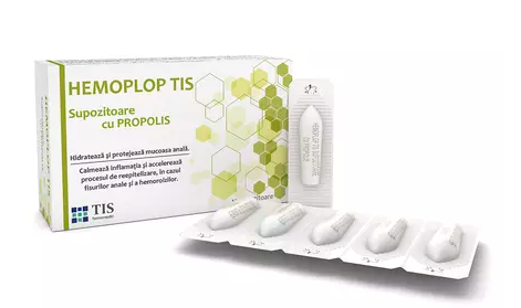 Propolis suppositories Hemoplop Tis, 2x10 pieces, Tis Pharmaceutical