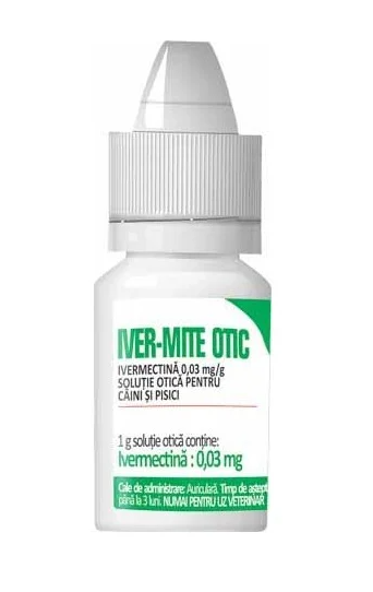 Iver-Mite Otic Ear Drops for Dogs and Cats 7,5ml - Ivermectin