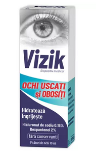 Dry and tired eye drops Vizik, 10 ml, Zdrovit