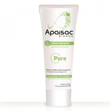 Purifying cream for combination or oily skin with acne prone Apaisac, 40 ml, Biorga