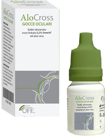 AloCross lubricating ophthalmic solution, 8 ml, OFF Italy