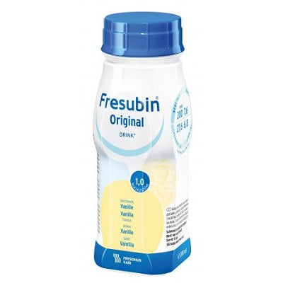 Original Fresubin vanilla flavored drink, 4 x 200 ml, Fresenius Kabi Germany