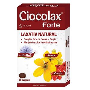 Ciocolax Forte,20 dragees, Solacium Pharma - strong natural laxative effect