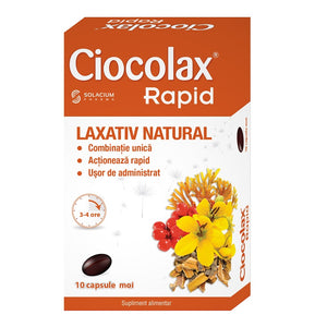 Ciocolax Rapid, 2x10 capsules, Solacium Pharma - natural laxative effect