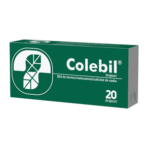 Colebil, 2x20 Dragees For Liver and Bile Help, Biofarm