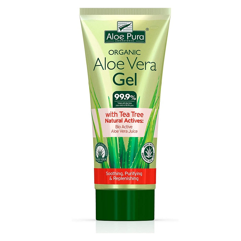 Aloe Vera Gel with Tea Tree, 200 ml, Optima