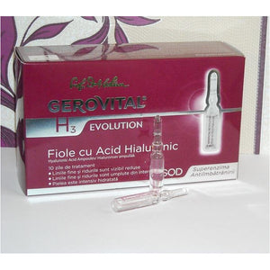 Gvital H3 Evo hyaluronic acid ampoules, 10 ampoules x 2 ml, Farmec