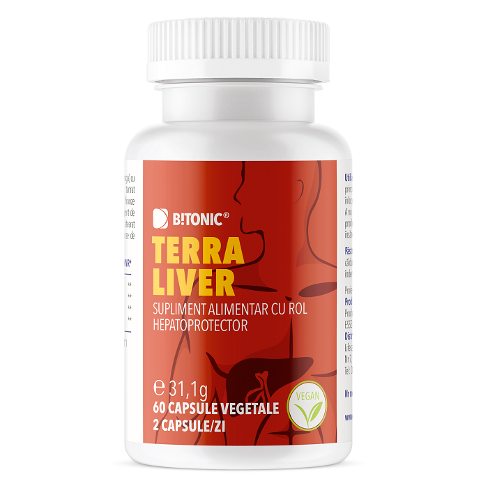 Hepatoprotector with artichoke, choline and turmeric Terra Liver Bitonic, 60 capsules, Lifecare