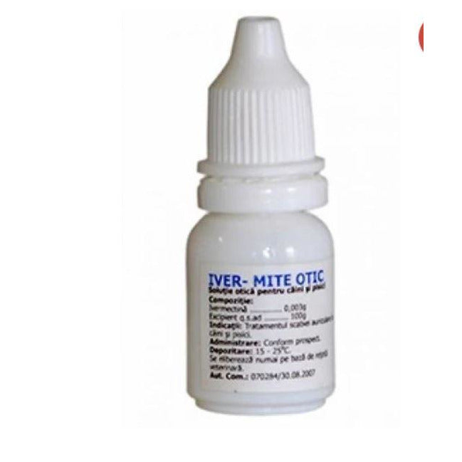 Iver-Mite Otic Ear Drops for Dogs and Cats 7,5ml - Ivermectin