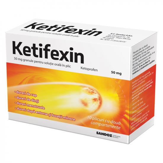 Ketifexin 50 mg granules for oral solution, 10 sachets, Sandoz - Pain release