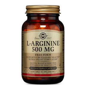 L-Arginine 500 mg, 50 capsules, Solgar