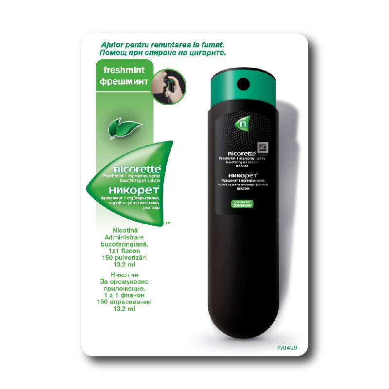 Spray Nicorette Freshmint, 1mg, 13.2 ml, Mcneil