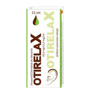 Otirelax ear drops solution, 15 ml, Rompharm - Otitis treatment