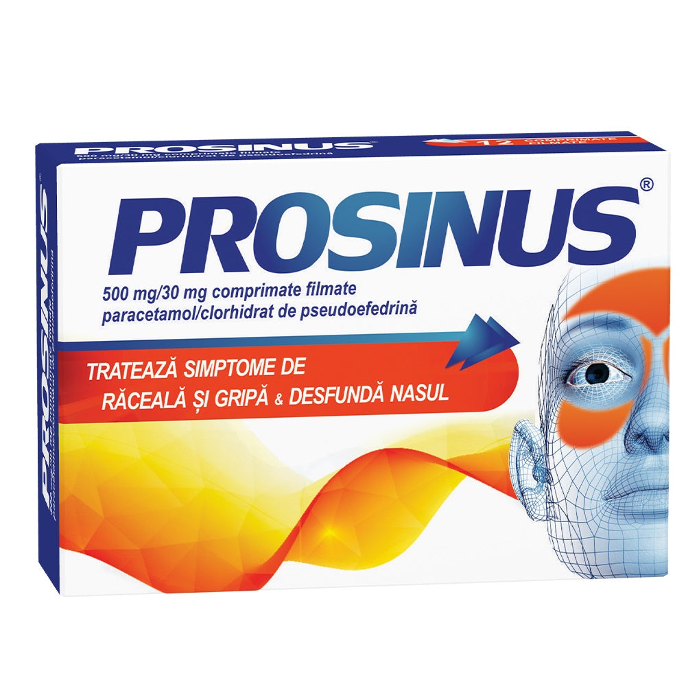 Prosinus 500mg / 30mg, 2x20 film-coated tablets, Fiterman