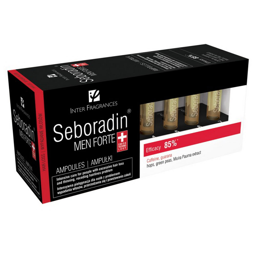 Seboradin Men Forte, 14 ampoules x 5.5 ml, Lara - Treatment for men against hair loss and thinning