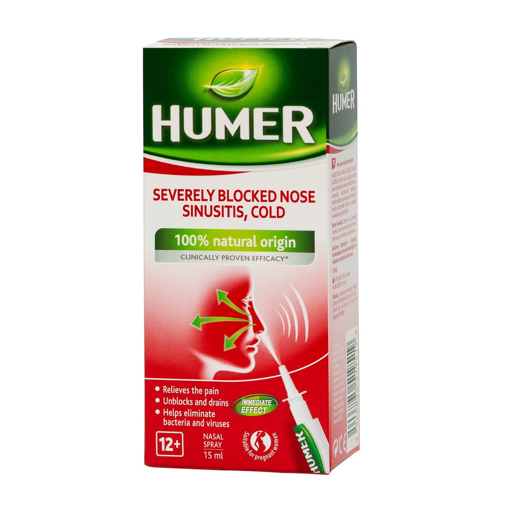 Humer Ent Sinus nasal spray Humer, 15 ml, Urgo – storeofhealth