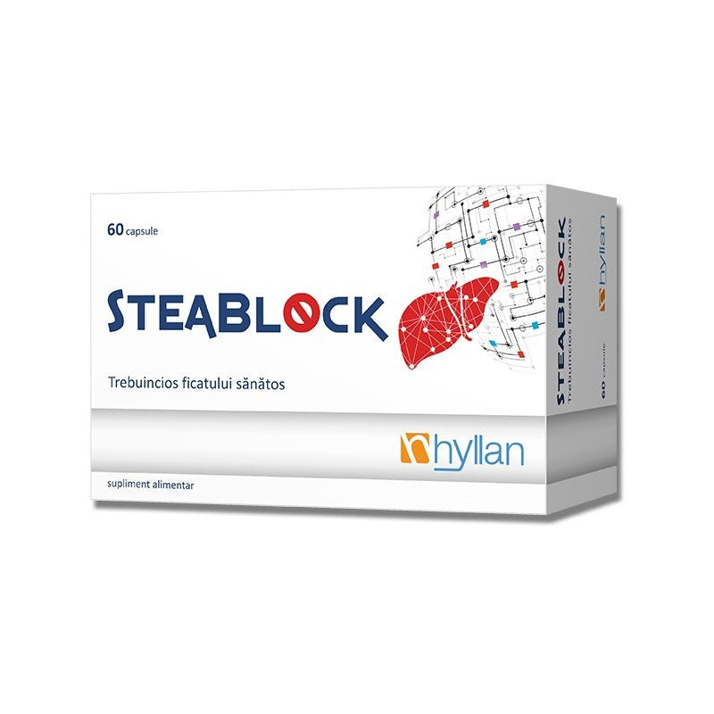 Steablock, 60 capsule,Hyllan - protects the liver and reducing stress