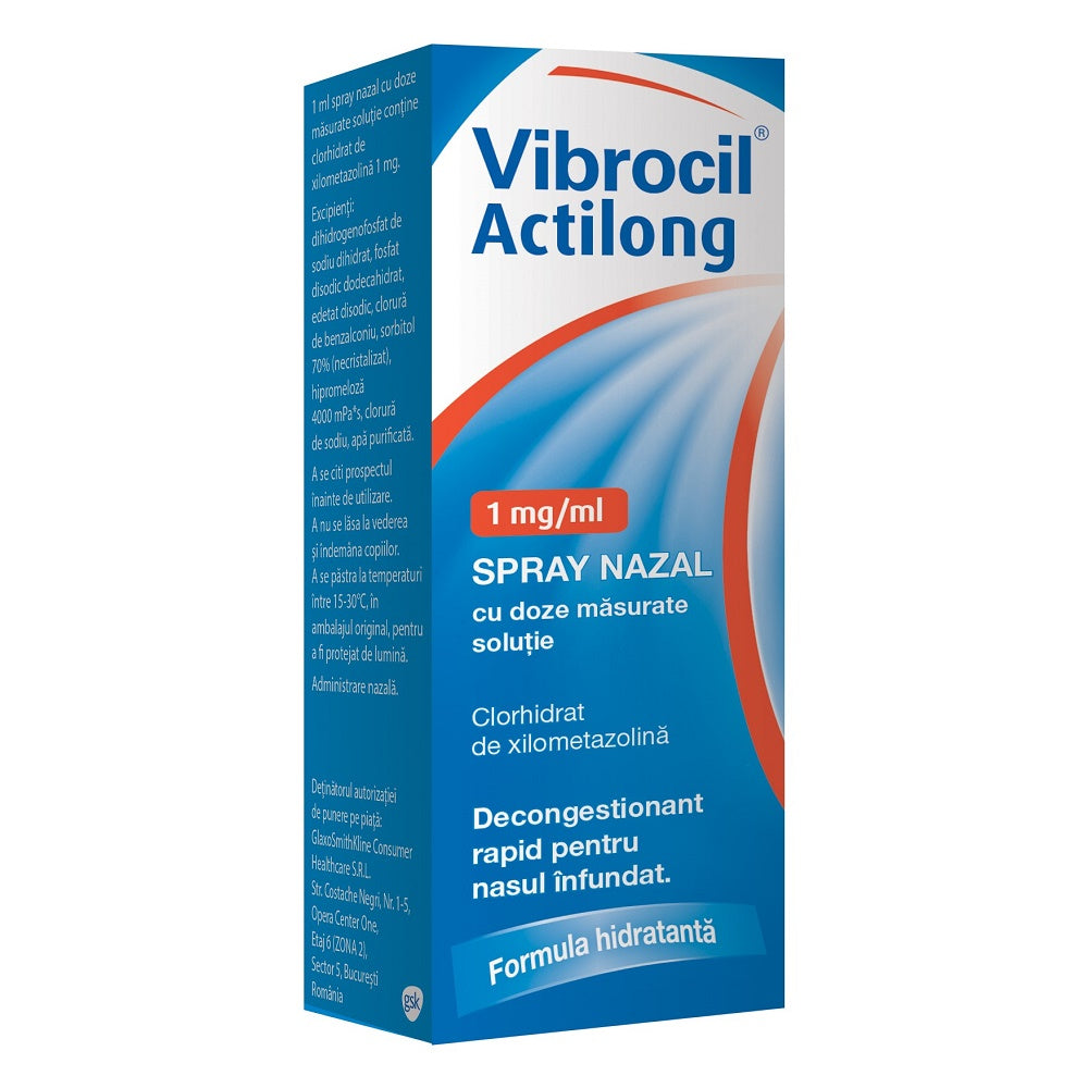 Vibrocil Actilong Nasal Spray 10ml, GSK